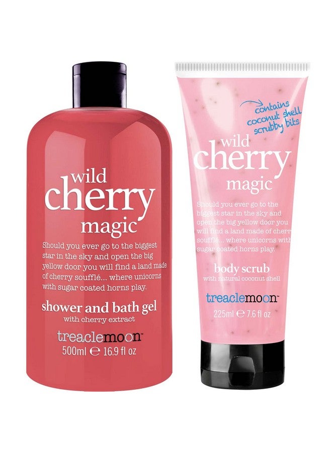 Treaclemoon Combo, Wild Cherry Magic Shower Gel 500Ml And Wild Cherry Magic Body Scrub 225Ml - Image 1