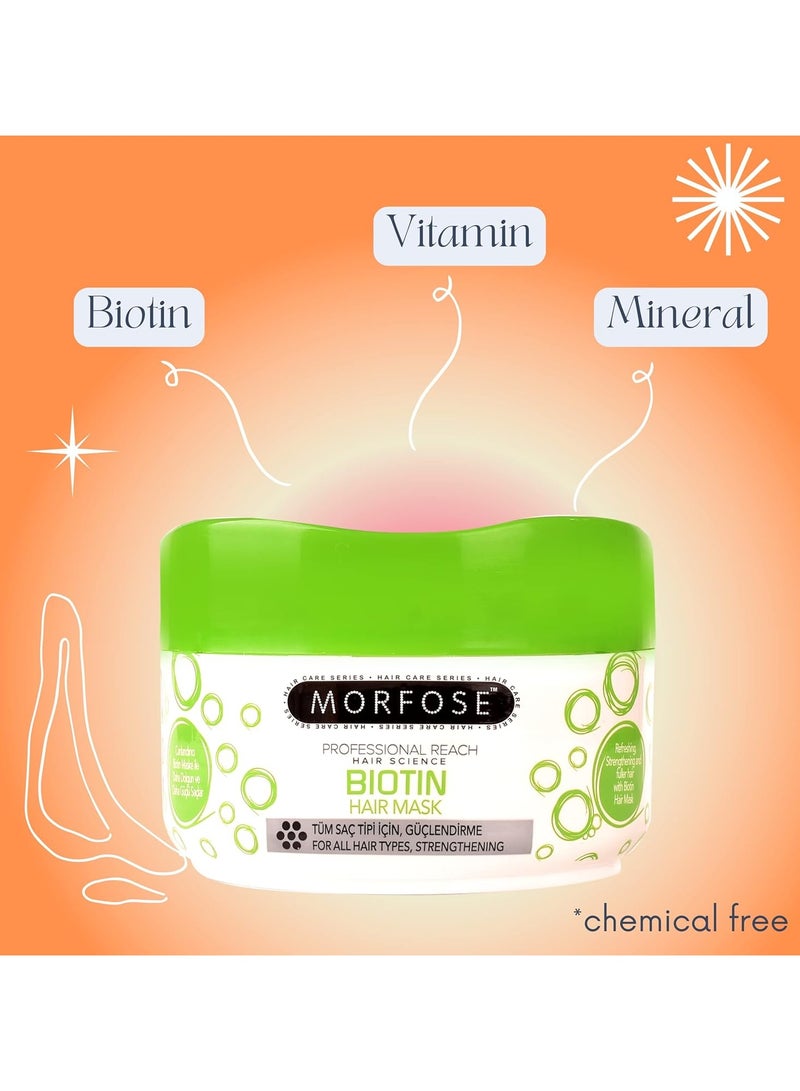 مورفوز قناع مورفوس للشعر بالبيوتين - تقوية وزيادة الحجم (250 مل) - Image 2