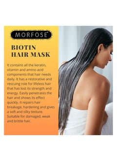 MORFOSE Morfose Biotin Hair Mask - Strengthen & Volumize (250ml)  - Image 4