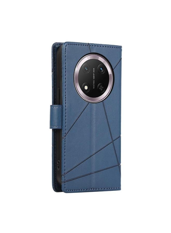 S-TOP Case For Honor X9c Global / Magic7 Lite PU Genuine Leather Texture Embossed Line Phone Case - Image 3