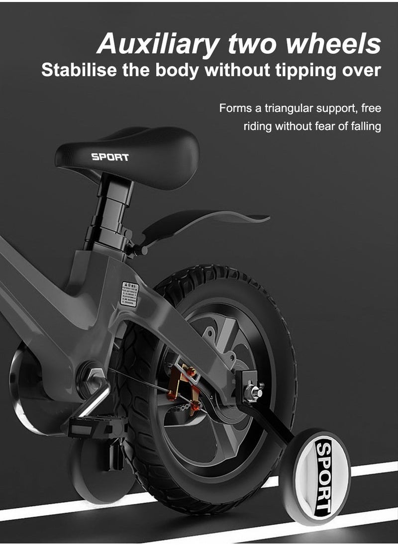 XiuWoo - Children's Bicycle Boy Magnesium Alloy 3-10 Years Old Little Boy Girl 12 inch Bicycle Baby Middle and Large Kids Bike - Image 1