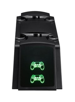 NIBEMINENT Wireless Dual Controller Fast Charger Charging Dock Station Stand For Sony PS4 Black  - Image 1