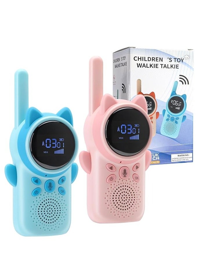 MOCOM Kids Walkie Talkies - Built-in 400mAh Rechargeable Battery, 8 Channels, VOX Function, LED Flashlight, 3-Mile Range for Boys & Girls Aged 3-12, Perfect for Outdoor Adventures & Indoor Play  - Image 3