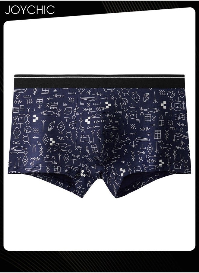 NIBEMINENT 4 Pack of Graphic Printed Men’s Teenager Boys Cotton Panties Comfotable Soft Underwears Moisture Wicking Antibacterial Boxer Briefs  - Image 4