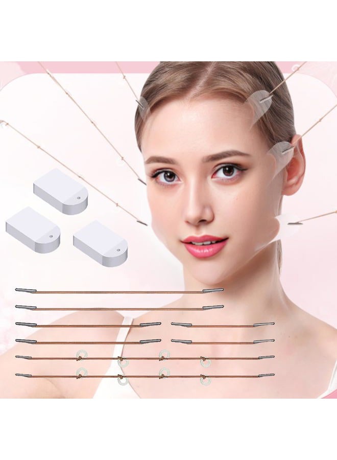 HIDOVETEC Face Lift Tape 60Pcs Invisible with 8 bands,for Lifting Sagging Skin,Wrinkles,Neck,Eyes and Brows,Double Chin,Anti-Wrinkle Solution - Image 1