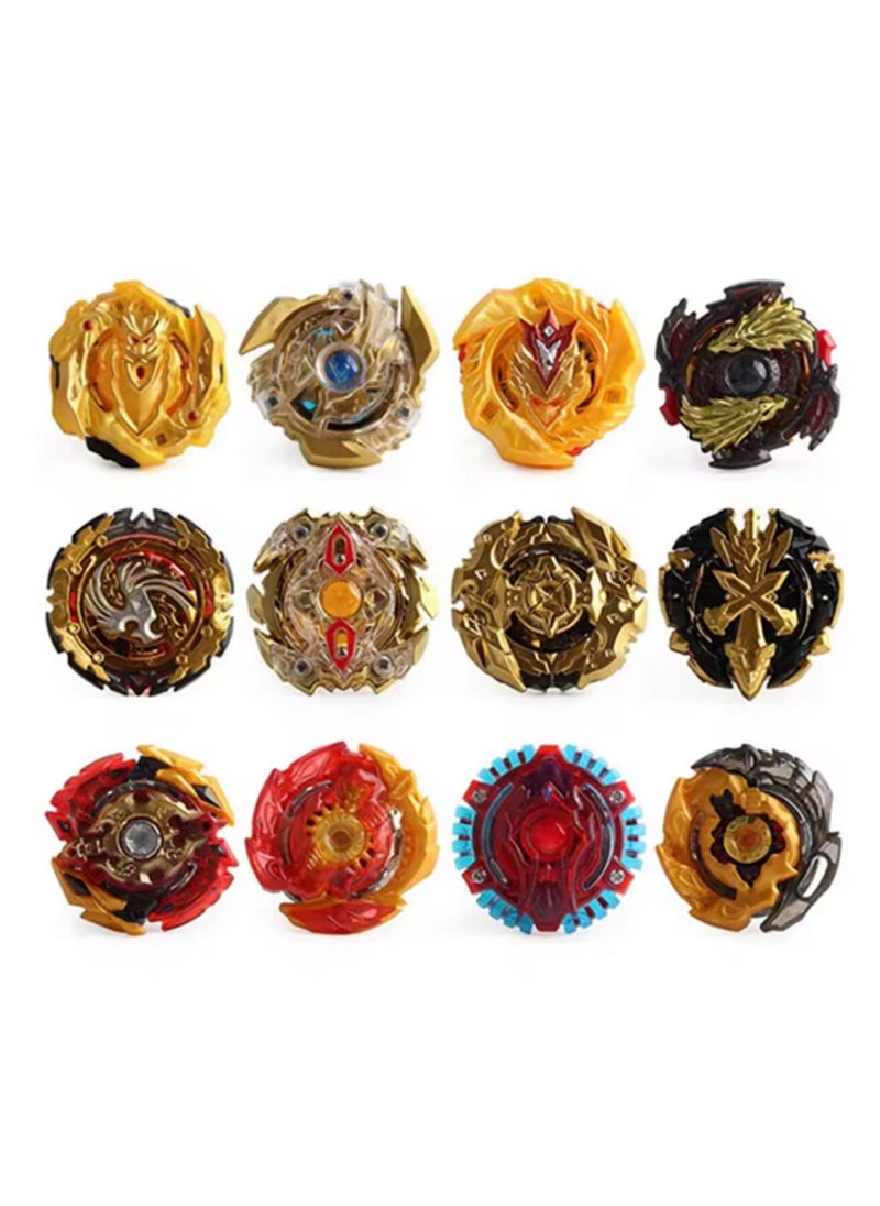 Battling Tops Box Set, Burst Gyro Toys 8  Metal Spinning Tops + 2 Launchers Comprehensive Metal Masters Gyro Battle Tops Set with Portable Storage Case