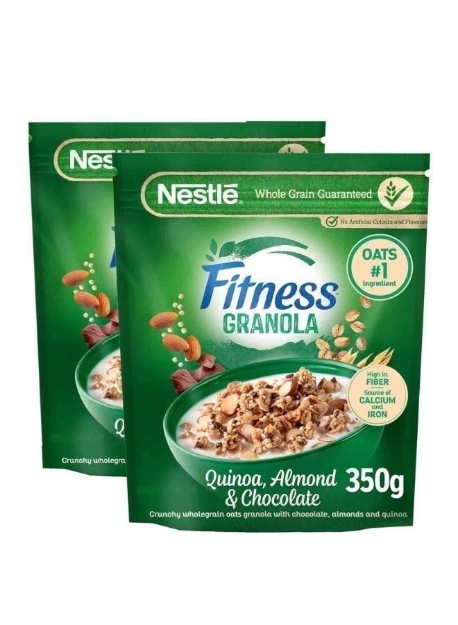Fitness Granola Quinoa, Almond & Chocolate (350g x 2)