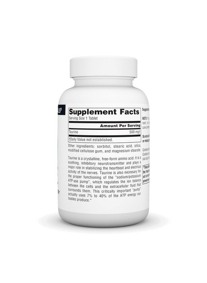 Source Naturals Taurine Calming Neurotransmitter* 500 mg Tabs, 120 ct - Image 2