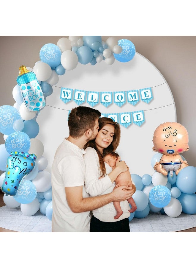 Party Propz Baby Welcome Home Decoration - 44pcs | Welcome Home Baby Decoration | Baby Shower Decoration Items | Welcome Home Decoration Kit | Welcome Prince Banner (cardstock, Foil, Cardstock) - Image 4