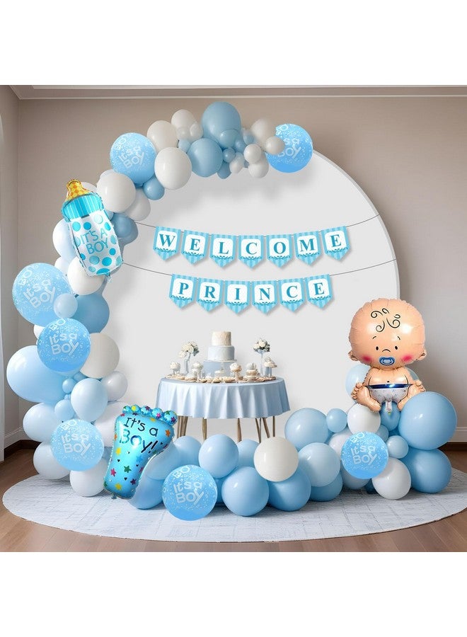 Party Propz Baby Welcome Home Decoration - 44pcs | Welcome Home Baby Decoration | Baby Shower Decoration Items | Welcome Home Decoration Kit | Welcome Prince Banner (cardstock, Foil, Cardstock) - Image 1