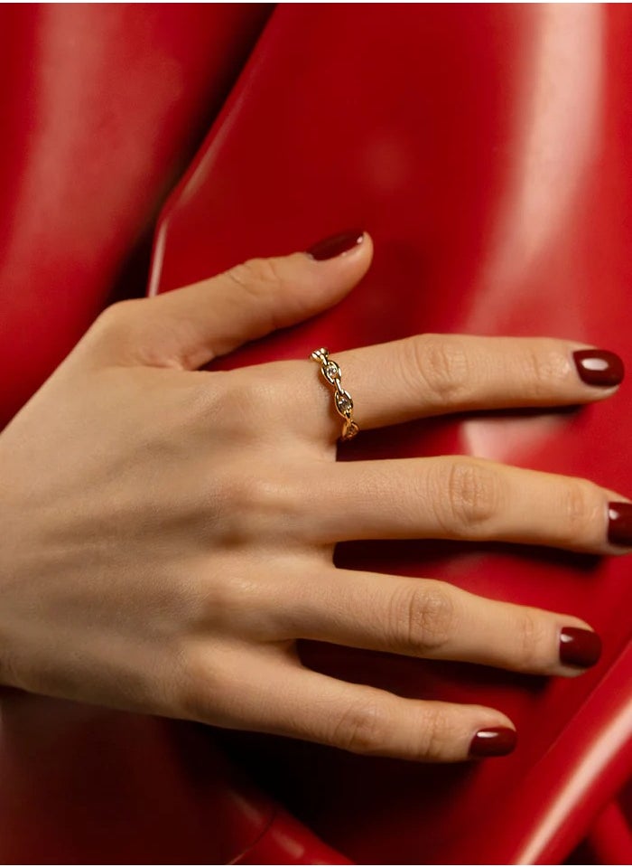 MONACO - APM Pavé Chain Ring - Image 1