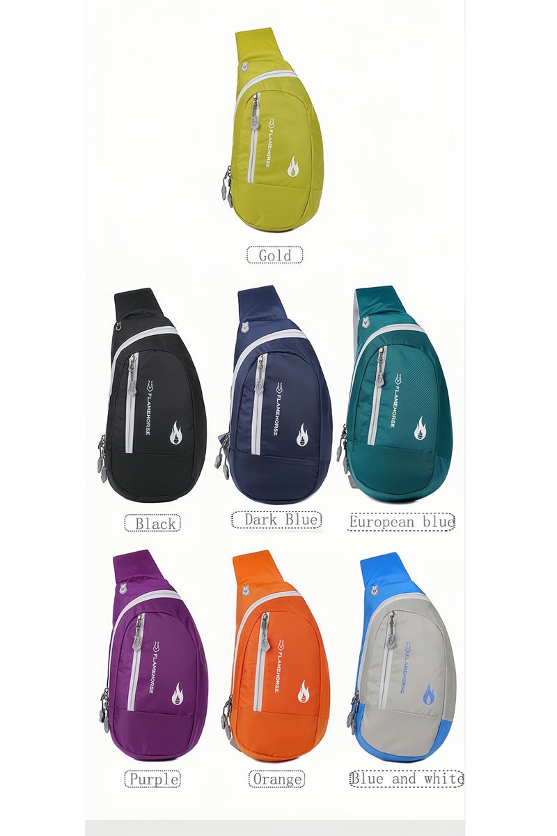 فليم هورس حقيبة صدر خارجية وحقيبة رسول خفيفة الوزن للرجال والنساء وحقيبة رياضية خارجية وحقيبة سفر وركوب الدراجات وحقيبة صغيرة - Image 4
