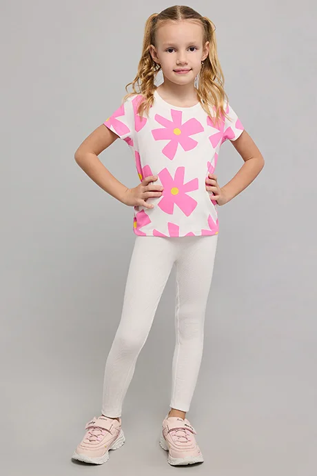 R&b Printed T-Shirt with Crew Neck and Short Sleeves