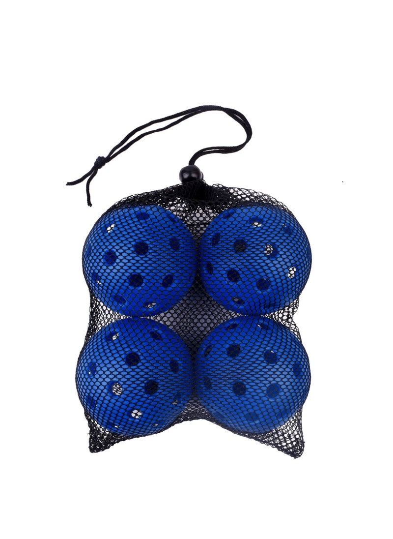 Generic Outdoor Pickleball Paddle 40 Holes 74mm Indoor And Outdoor 26 Holes Injection Moulding Ball Pickleballpaddle PE Material 26 hole blue 4 Pack [net bag packaging]] 