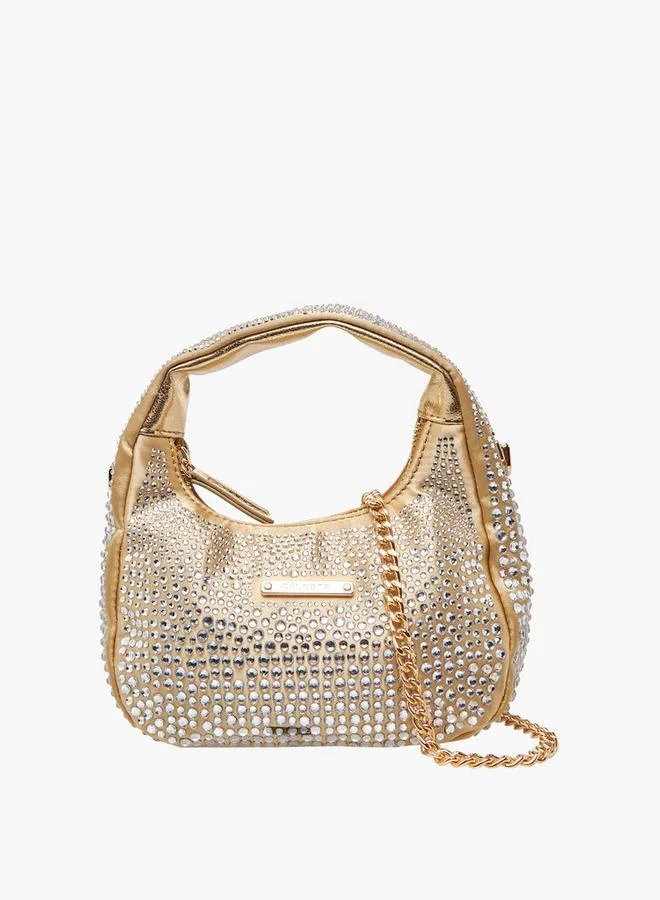 Celeste Embellished Hobo Bag with Chain Strap Ramadan Collection