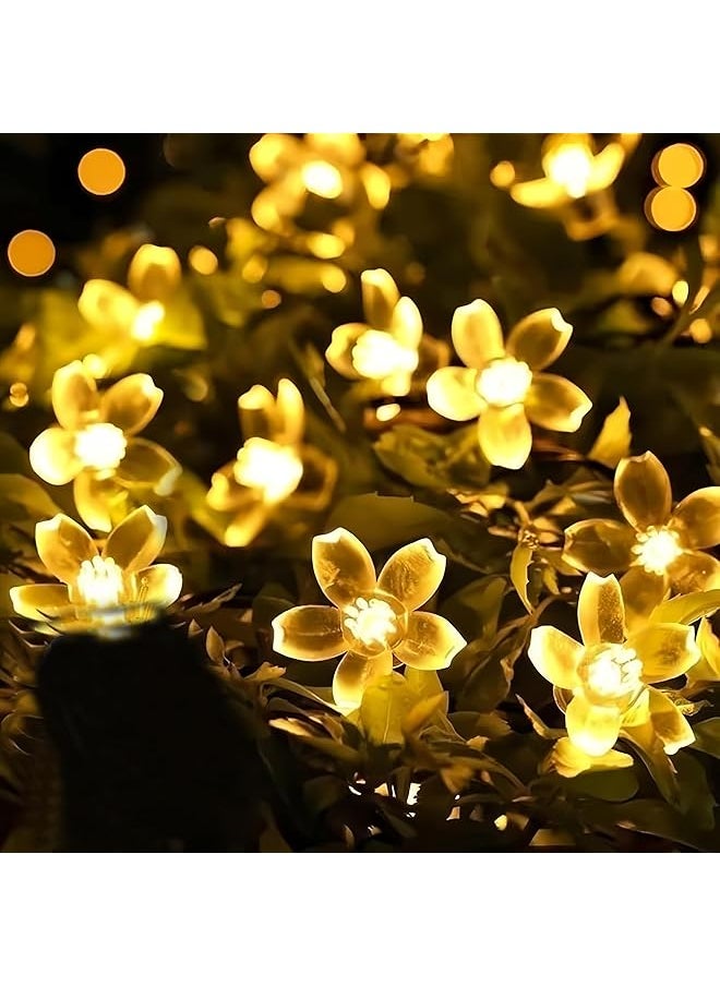 The Bros 2pack String Light Battery and USB Powered 9.8FT/3M Warm 20LED Cherry Blossom String Light,Indoor/Outdoor Decoration - Ideal for Christmas, Garden, Birthday, Wedding  - Image 1