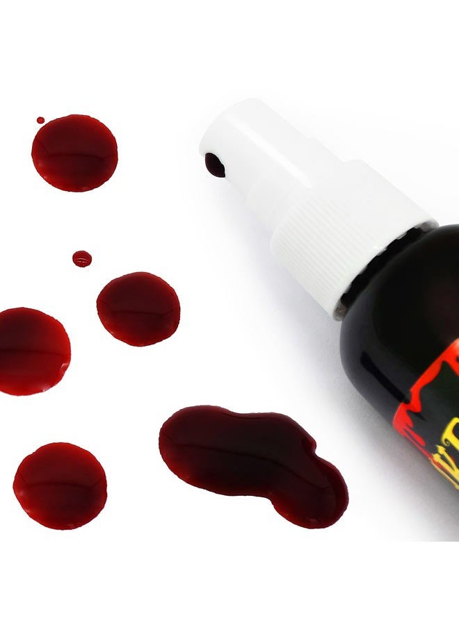 Kreyfer 1 Pack 2.0 fl oz Fake Blood Splatter, Washable Makeup Blood Spray, Halloween Liquid Blood for Clothes, Zombie, Vampire and Monster SFX Makeup and Dress Up - Image 2