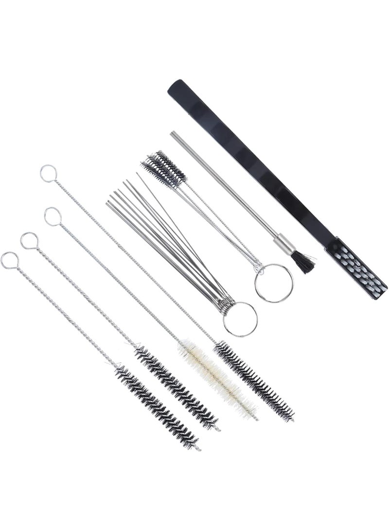 GGOOT 21pcs Spray Tools Nozzle Cleaner, Hardware Accessory Hand Tool Airbrush Parts Portable Cleaning Kit for Spray Tools, with Different Brushes to Thoroughly Clean Equipment,  - Image 3