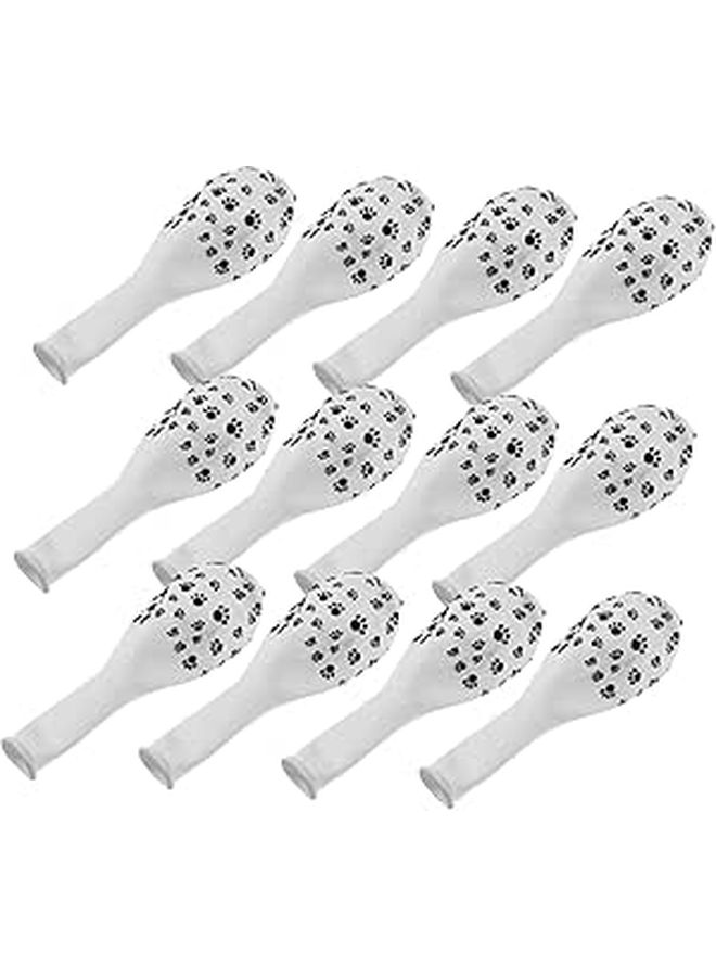Dog Paw Print Birthday Balloons 2 Packs Safe Fun Pet Party Decorations - Image 1