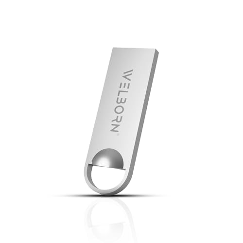Welborn Metal USB 2.0 Pen Drive – Magnetic, X-Ray/Temperature Resistant, for Smartphones, Tablets, Laptops & Mac (128, GB) - Image 1