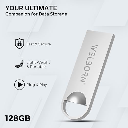 Welborn Metal USB 2.0 Pen Drive – Magnetic, X-Ray/Temperature Resistant, for Smartphones, Tablets, Laptops & Mac (128, GB) - Image 3