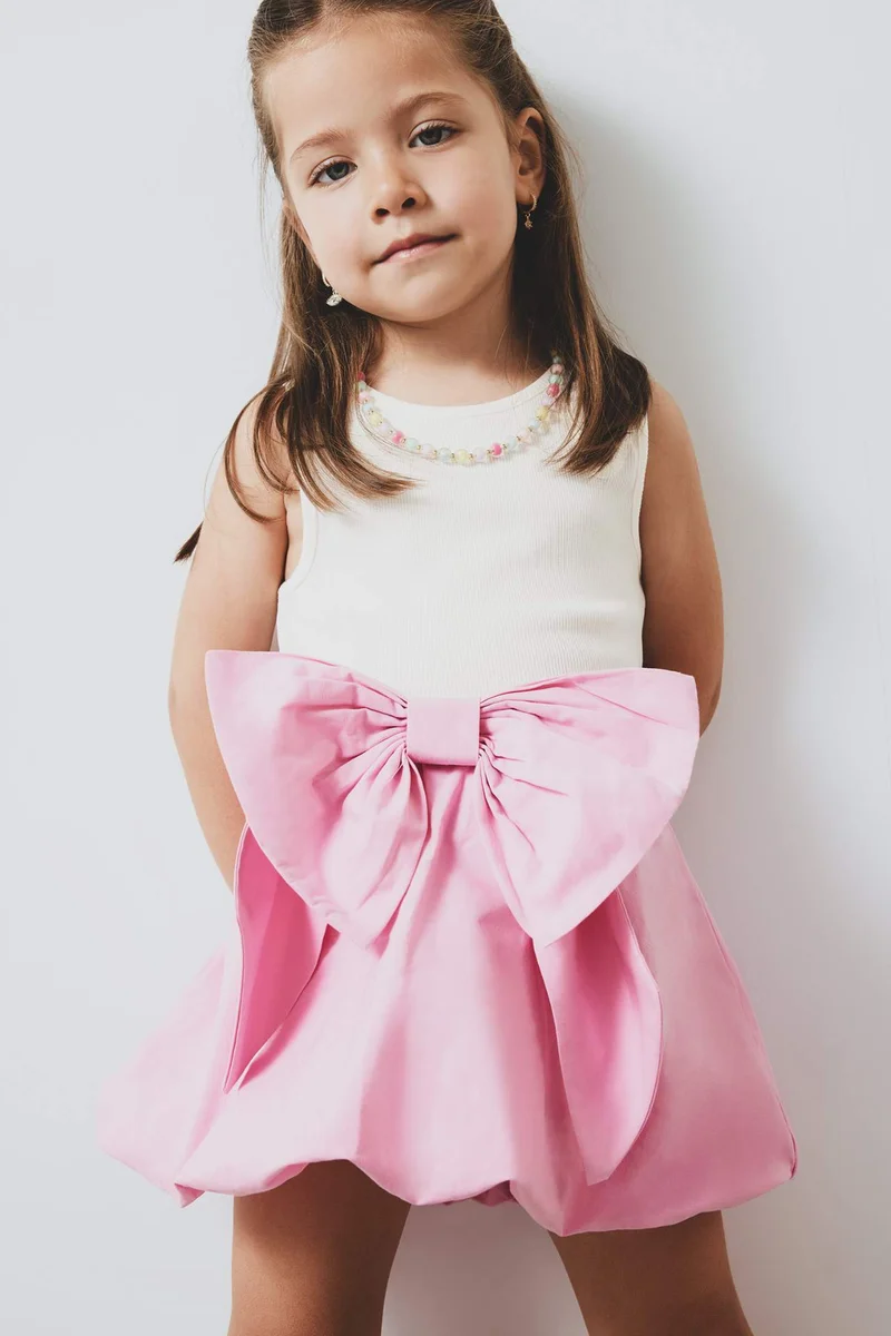 ديفاكتو Baby Girl Poplin Balloon Fit Skirt