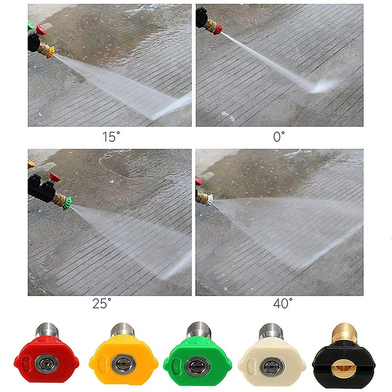 STARQ Starq 5pcs Nozzles Set 90 Degree Nozzle 14 Quick Connector Complete Set  - Image 4