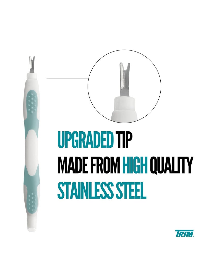 Trim Trim Cuticle Pusher and Remover - Dual-Ended Cuticle Trimmer Tool for Manicures and Pedicures – Ergonomic Design with Non-Slip Grip – Nail Care Essential  - Image 2