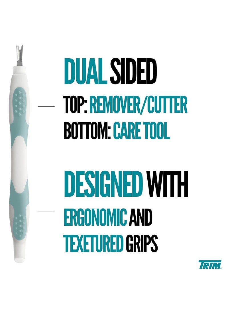 Trim Trim Cuticle Pusher and Remover - Dual-Ended Cuticle Trimmer Tool for Manicures and Pedicures – Ergonomic Design with Non-Slip Grip – Nail Care Essential  - Image 4