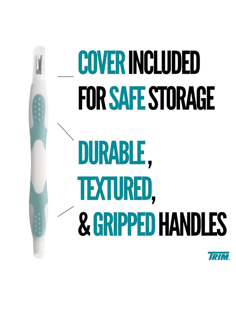 Trim Trim Cuticle Pusher and Remover - Dual-Ended Cuticle Trimmer Tool for Manicures and Pedicures – Ergonomic Design with Non-Slip Grip – Nail Care Essential  - Image 5