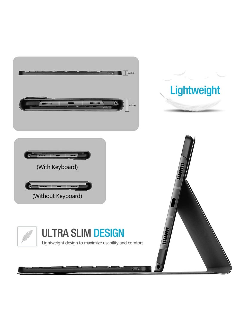 Procases Galaxy Tab A8 Keyboard Case 10.5 Inch 2022 Protective Cover Case with Detachable Wireless Keyboard - Image 5