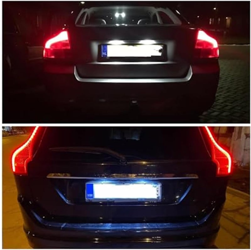 QASULER 2PCS License Plate Light for Volvo - Image 3