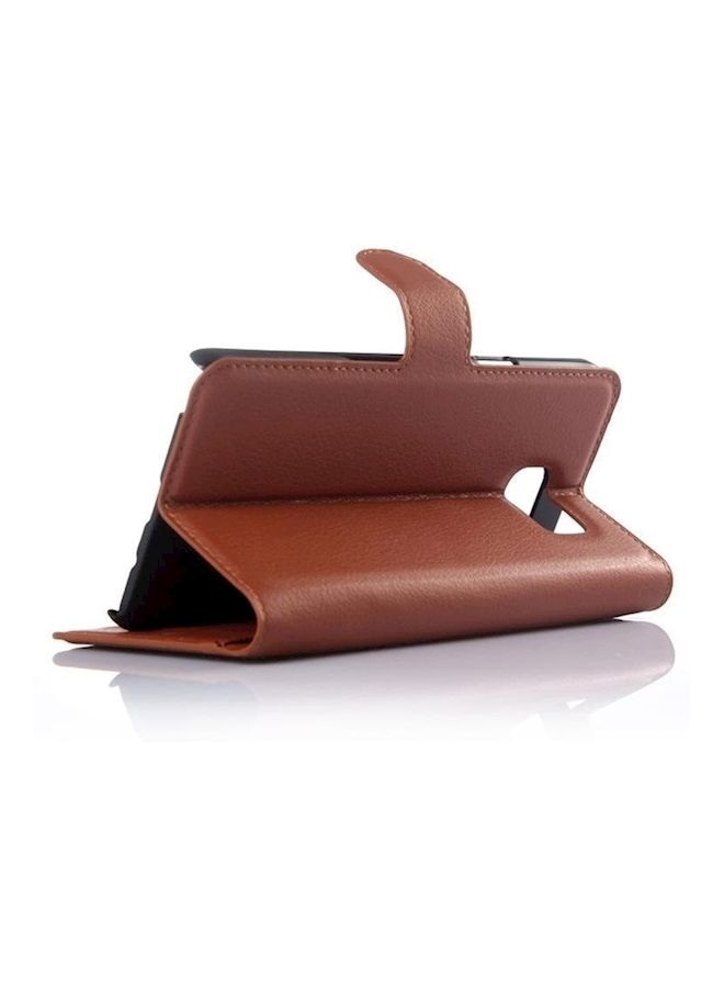 NIBEMINENT Wallet Card Holder Stand Case Cover For Samsung Note5 Brown  - Image 3