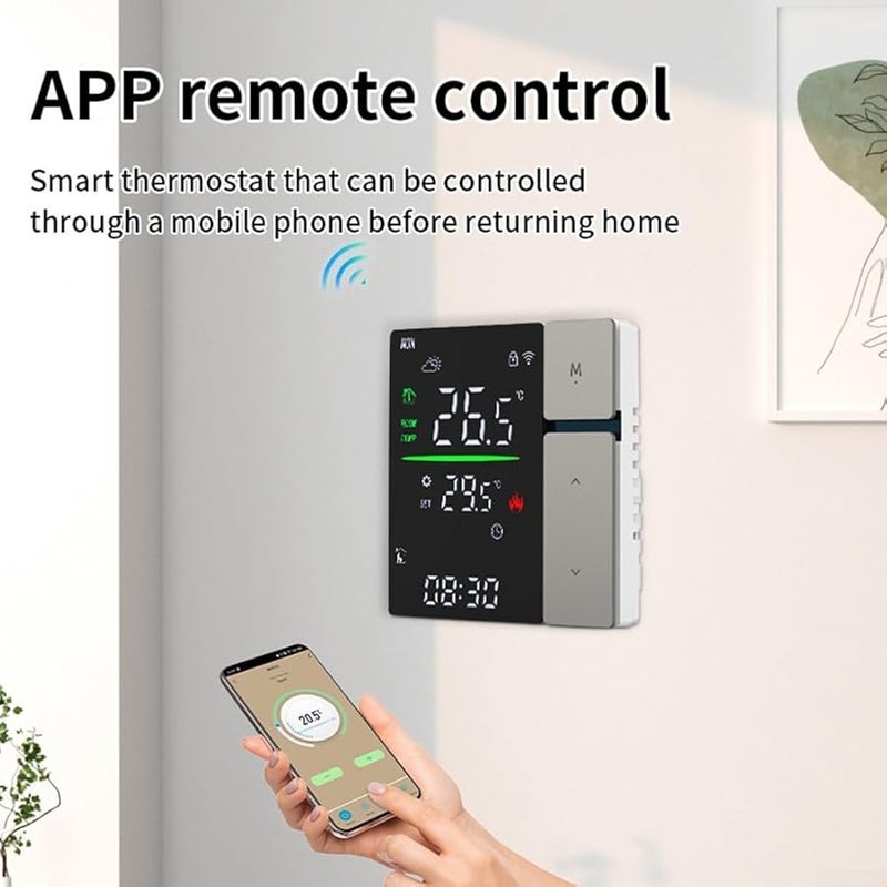 Smart WIFI Thermostat For Electric Floor Heating Boiler Alexa Google Assistant Programmable Temperature Controller Gray 3A WIFI - Image 4
