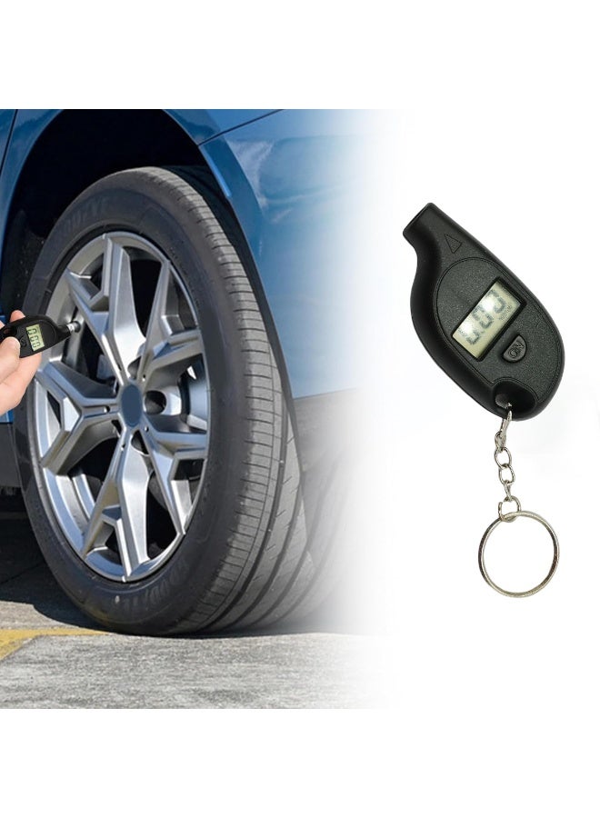 Safari TG-51 Mini Digital Tire Pressure Gauge Keychain for Car Truck Motorcycle Bicycle SUV ATV 150 PSI 10 BAR LCD Display Portable Pocket Pressure Checker Auto Tool High Precision Accurate Measurement Handheld Air Tester Energy Saving Design - Image 4