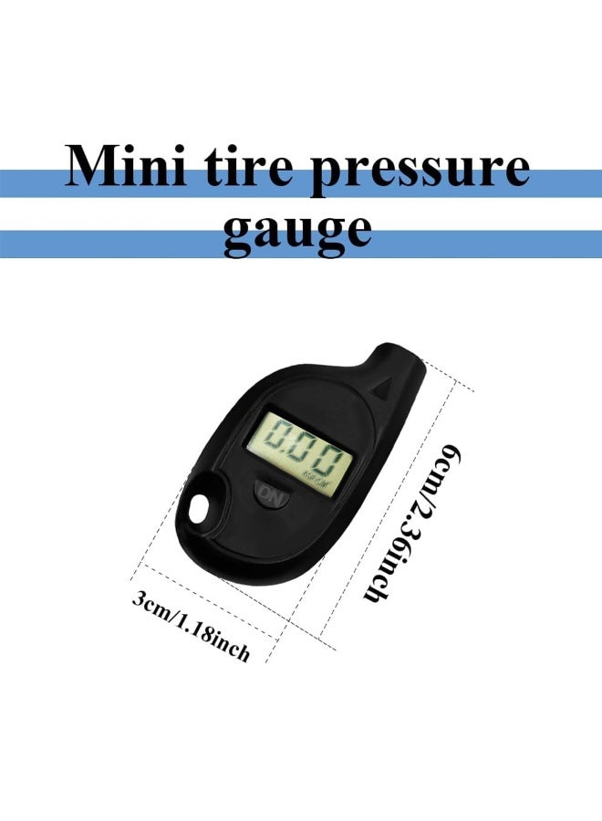 Safari TG-51 Mini Digital Tire Pressure Gauge Keychain for Car Truck Motorcycle Bicycle SUV ATV 150 PSI 10 BAR LCD Display Portable Pocket Pressure Checker Auto Tool High Precision Accurate Measurement Handheld Air Tester Energy Saving Design - Image 5