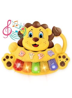 Stone and Clark Adorable Lion Baby Piano Toy 5 Different Numbered And Colored Light Up Key Touch And Teach Baby Musical Toy W/ 3 Play Modes Interactive Toy For Babies 12 Months & Up  - Image 1