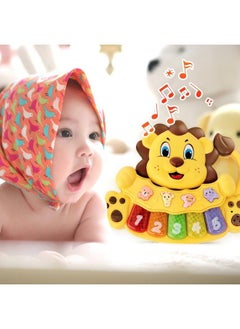 Stone and Clark Adorable Lion Baby Piano Toy 5 Different Numbered And Colored Light Up Key Touch And Teach Baby Musical Toy W/ 3 Play Modes Interactive Toy For Babies 12 Months & Up  - Image 5