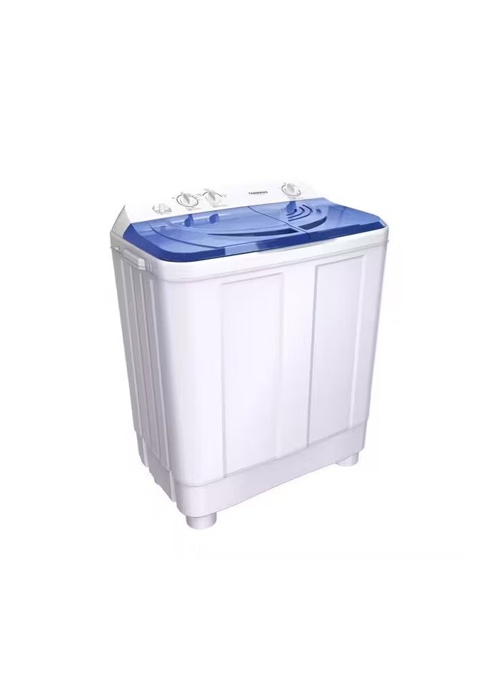 TORNADO Washing Machine Half Auto 7 Kg Pump White x Blue 1200 RPM TWH-Z07DNEP-W(BL)  - Image 1