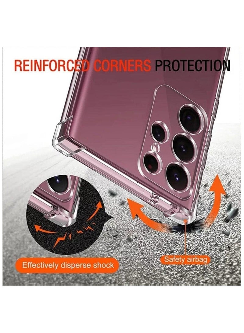 IAF Crystal Clear Case for Samsung Galaxy S23 Ultra 5G Clear TPU Four Corners Protective Soft Silicone Cover Transparent Soft Cover (Clear) - Image 2