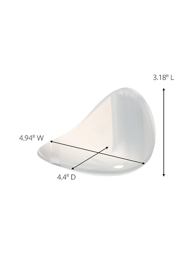 Command Bath Soap Dish Clear Frosted Transparent Color 1 Dish + 2 Strips Pack Support 900Gr. Water Resistant Strips Organize Decoration No Tools Holds Strongly Damage Free Hanging - Image 3