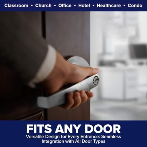 Lawrence Door Knob Cylindrical Lock Passage Function-No Keys Oil Rubbed Bronze (US10B) Finish LH5301OB Non-Handed UL Certified ANSI/BHMA Grade 2 Commercial Door Lock for Heavy Duty Use Embassy Series - Image 5