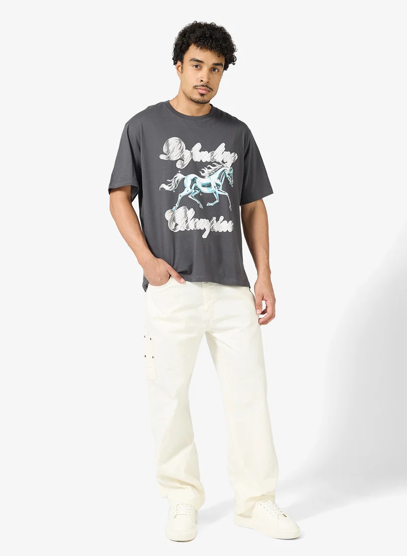 JACK & JONES Graphic Crew Neck T-Shirt