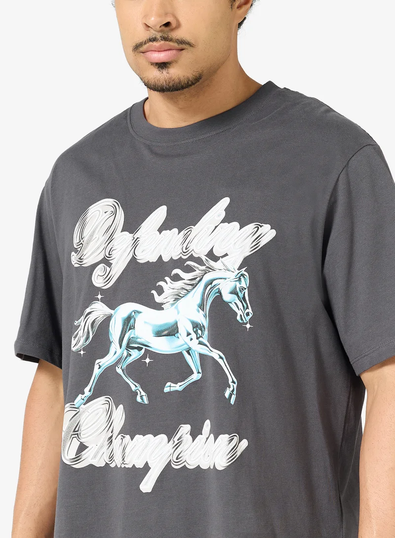 JACK & JONES Graphic Crew Neck T-Shirt