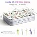Gerkia Dental Floss Portable Case Easy to Store Floss Picks of Various Sizes Portable Dental Floss Dispenser is Perfect for Travelling Hotels Dinners AppointmentsWhite Flower - Image 4