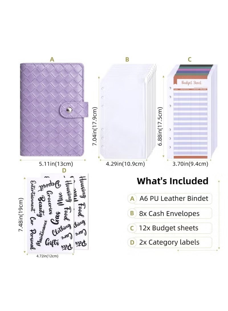 Budget Binder with Zipper Cash Envelopes And Expense Sheets for Manage Your Money and Save Wisely, Money Organizer for Cash with Category Labels, Savings Binder Cash Wallet Envelope - Image 2