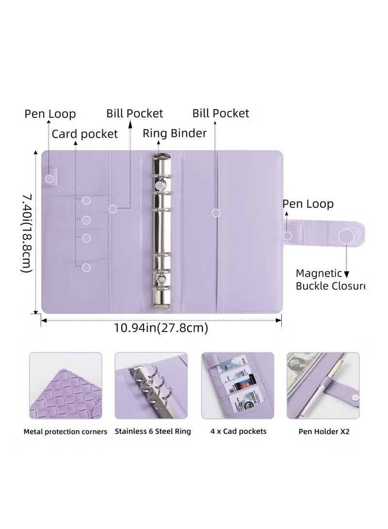 Budget Binder with Zipper Cash Envelopes And Expense Sheets for Manage Your Money and Save Wisely, Money Organizer for Cash with Category Labels, Savings Binder Cash Wallet Envelope - Image 3