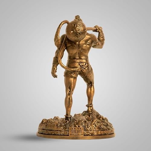 SILAII Hanu-Man Official Movie Merchandise | Hanuman Murti | Hanuman Idol Sculpture (8 Inch), Antique Bronze - Image 5