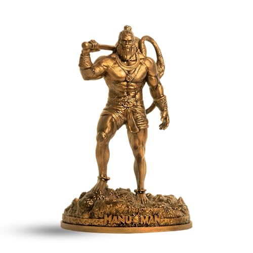 SILAII Hanu-Man Official Movie Merchandise | Hanuman Murti | Hanuman Idol Sculpture (8 Inch), Antique Bronze - Image 1
