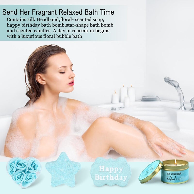 Ithmahco Birthday Gifts for Women Friendship Birthday Gift Basket for Women Mom Sister Best Friend Her Wife Girlfriend Daughter Aunt Coworker Boss Unique Bath Sets Self Care Relaxing Spa Gift Baskets - Image 4